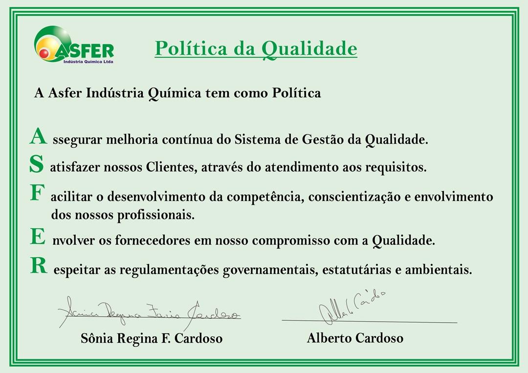 Política da Qualidade